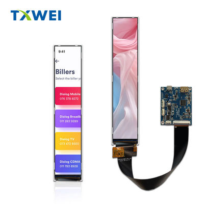 6.9-inch full-color TFT LCD display screen with a resolution of 280 x 1424