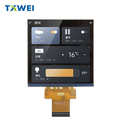 3.92 Inch 480*480 Square LCD Monitor 500cd/m² Touch screen Display Module