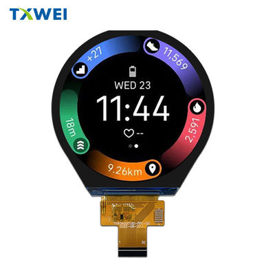 3.4 inch mipi lvds color screen 800 * 800 circular LCD screen intelligent wearable device tft LCD screen