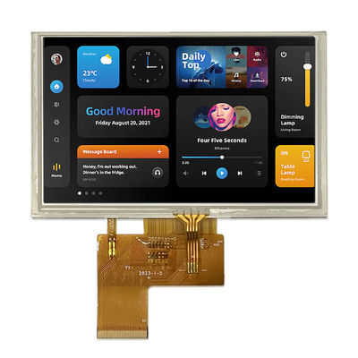 5-inch TFT LCD Display IPS/TN 800 * 480 High-definition RGB Port 40PIN High Brightness Customizable
