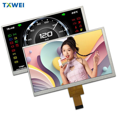 7-inch 450cd/m2 Car Instrument Display Panel 1024*600 MIPI Interface 40pin LCD Display Screen
