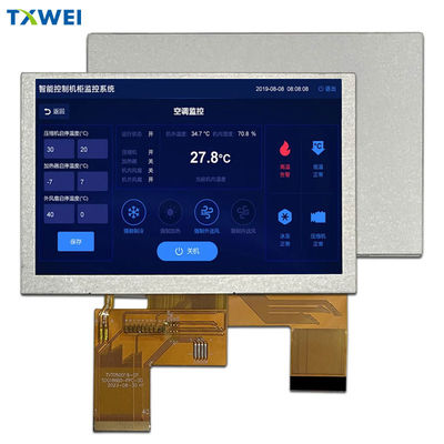 5.0 Inch LCD 800*480 Resolution RGB Interface Industrial Control Medical LCD Display