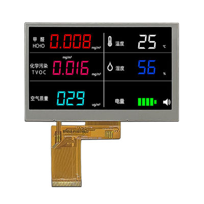 Customized 4.3 Inch IPS Tft Lcd Display Panel 480xRGBx272 Resolution RGB Interface ST7283 Driver IC