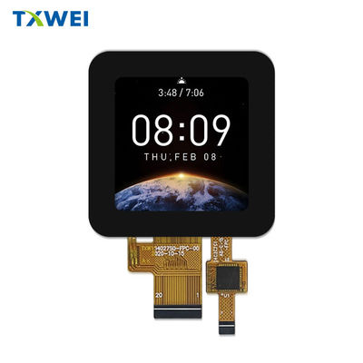1.54inch Square LCD Display for MCU 8 BIT Interface Capacitive Touch Full Fit Display Screen